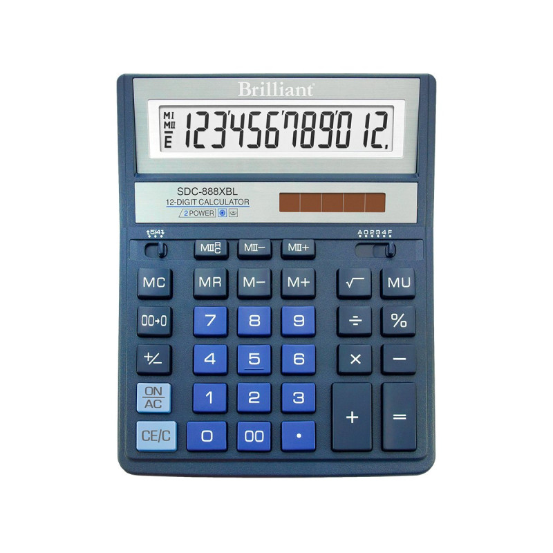 Калькулятор Brilliant SDC-888 ХBL, синій 12 розр
