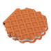Блокнот CHOCOLATE WAFFLE, 90х90мм, 80 арк., нелінований, ароматизована Soft touch обкладинка, KIDS Блокнот CHOCOLATE WAFFLE, 90х90мм, 80 арк., нелінований, ароматизована Soft touch обкладинка, KIDS