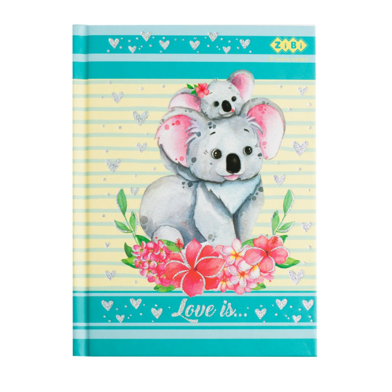 Блокнот LOVE IS, А-6, 64л., кл., тв. обкл., мат. лам.+лак, бірюзовий, KIDS Line Блокнот LOVE IS, А-6, 64л., кл., тв. обкл., мат. лам.+лак, бірюзовий, KIDS Line