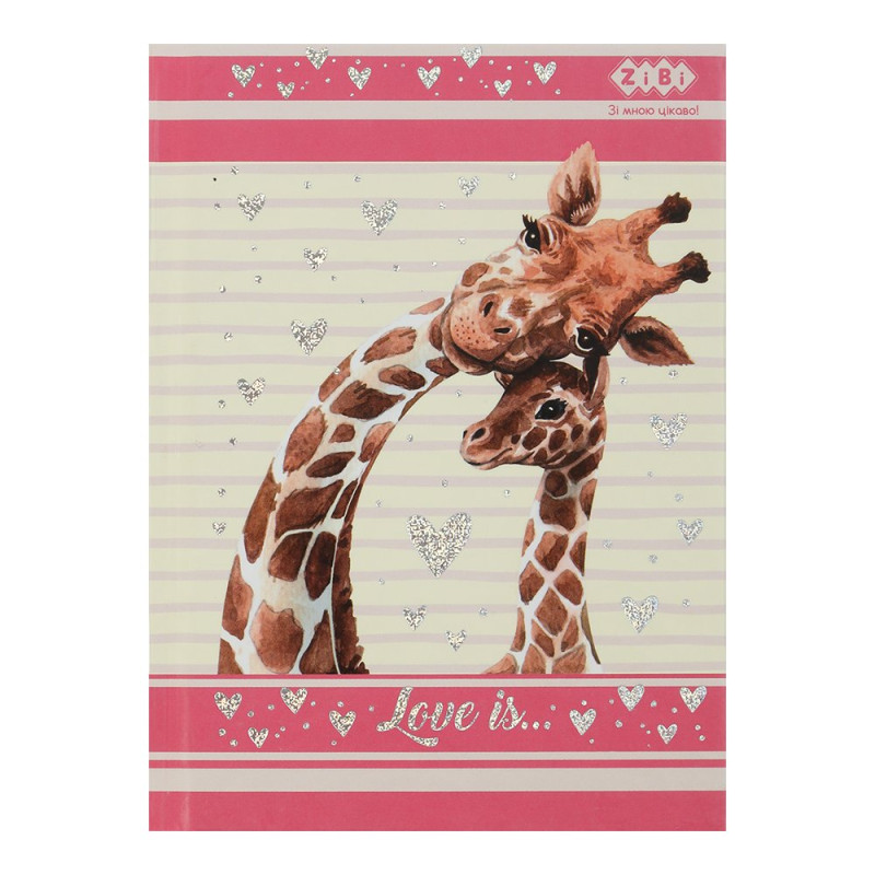 Блокнот LOVE IS, А-6, 64л., кл., тв. обкл., мат. лам.+лак, рожевий, KIDS Line Блокнот LOVE IS, А-6, 64л., кл., тв. обкл., мат. лам.+лак, рожевий, KIDS Line