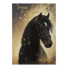 Щоденник шкільний HORSES, В5, 48 л, тверд. обкл. 
