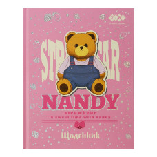 Щоденник шкільний BEAR TOY, A5+, 40 арк., інтегральна обкл., мат. ламінація +виб. УФ-лак, тисн.фол