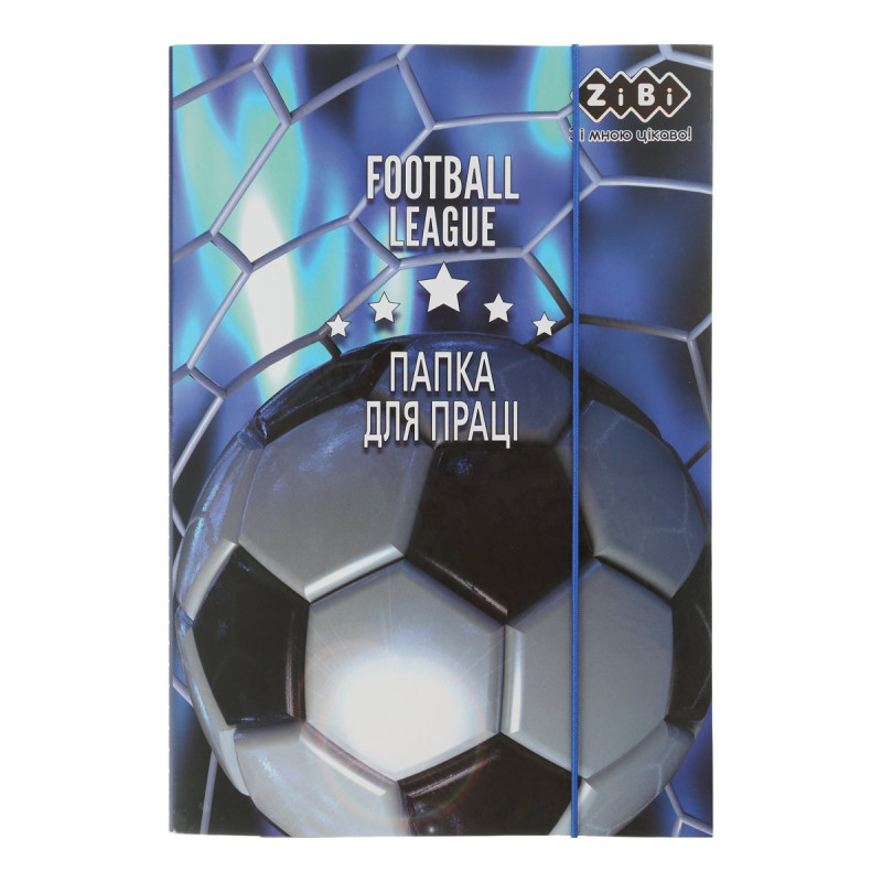 Папка для праці FOOTBALL, картонна, на гумках А4+ (300х212х28мм), KIDS Line Папка для праці FOOTBALL, картонна, на гумках А4+ (300х212х28мм), KIDS Line