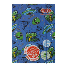 Папка для зошитів UFO, картонна, на резинці B5+ (175х240х25мм), KIDS Line