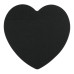 Блок паперу для нотаток BLACK HEART,  з клейким шаром , 70х70 мм, 50 арк., чорний, KIDS Line