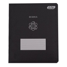 Зошит учнівський загальний BLACK, 48арк., клітинка, фізика, структ. лак, KIDS LINE