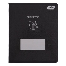 Зошит учнівський загальний BLACK, 48арк., клітинка, геометрія, структ.лак, KIDS LINE