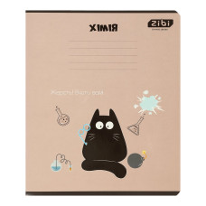 Зошит учнівський загальний CRAZY CAT, 48арк., клітинка, хімія, конгревн. тисн. + УФ лак вибір. KID