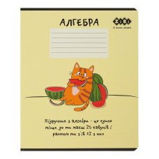 Зошит учнівський шкільний CUTE CAT, 36арк., клітинка, алгебра,  KIDS LINE