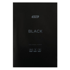 Папір кольоровий BLACK, А4, 18 аркушів, 9 кольорів, 45 г/м2, KIDS Line
