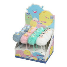 Ручка кулькова, Fluffy Party, 0,7 мм, синя, KIDS Line
