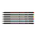 Олівець графітовий HB, BLACK DECOR, пластиковий, триграний, з гумкою, туба - 144 шт, KIDS Line Олівець графітовий HB, BLACK DECOR, пластиковий, триграний, з гумкою, туба - 144 шт, KIDS Line