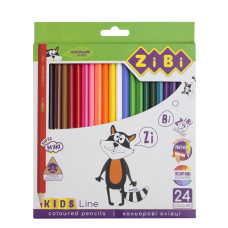 Олівці кольорові, 24 кольорів, KIDS LINE