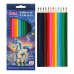 Олівці кольорові UNICORN, тригранний корпус, 12 кольорів, KIDS LINE