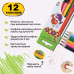 Олівці кольорові Double, 6 шт. (12 кольорів), KIDS LINE