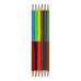 Олівці кольорові Double Neon+Metallic, 6 шт. (12 кол.), KIDS LINE