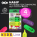 Набір з 4-x текст-маркерів TUTTI - FRUTTI, KIDS Line