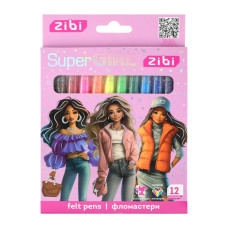 Фломастери, 12 к., SUPER GIRL, KIDS Line