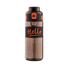 Пляшка для води HELLO, 500мл, чорна