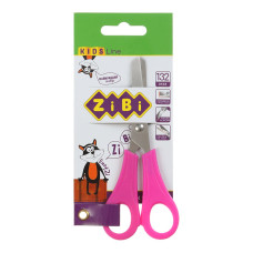 Ножиці дитячі 132мм з лінійкою, рожевий,KIDS Line