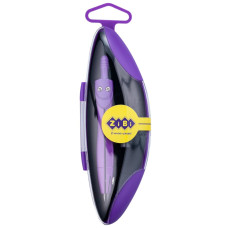 Циркуль START NEON в твердому футлярі , з запасним грифелем, фіолетовий, KIDS Line