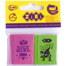 Гумка КНИЖКА, 30х25х8mm, по 2  шт.в блістері,KIDS Line