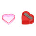 Чинка HEART з контейнером, 1 отв., пластик. корпус, асорті, KIDS Line