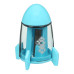 Чинка з ластиком SPACESHIP з контейнером, 1 отв., пласт. корпус, асорті, KIDS Line