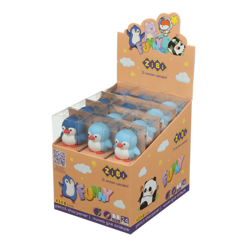 Чинка фігурка PENGUIN, 1 отв., 60х35х32мм, KIDS Line