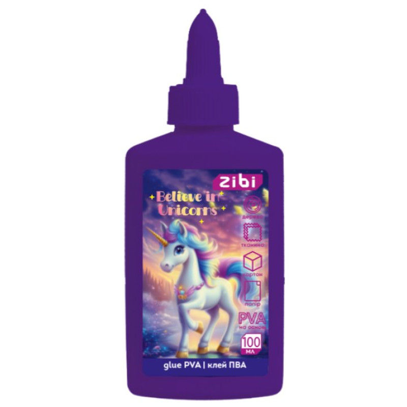 Клей ПВА UNICORN,100 мл ковпачок-дозатор