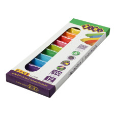 Пластилін 12 кольорів, 300 г, KIDS Line.