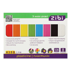 Пластилін 8 кольорів, 128г, KIDS Line