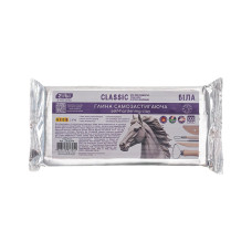Глина самозастигаюча CLASSIC, 1 кг, біла, KIDS Line
