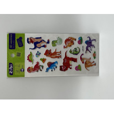 3D наліпки DINO хижаки 18 см, KIDS Line