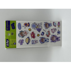 3D наліпки Рожевий космос 18 см, KIDS Line
