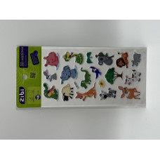 3D наліпки Звіряти з Африки 18 см, KIDS Line