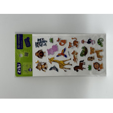 3D наліпки Тварини савани 18 см, KIDS Line