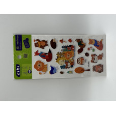 3D наліпки Лісові звірі мікс 18 см, KIDS Line