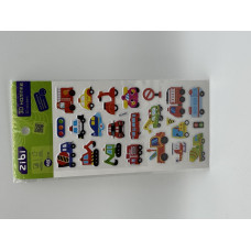 3D наліпки Спец автівочки 18 см, KIDS Line