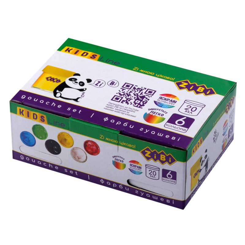 Гуаш 6кол.х20мл., KIDS Line