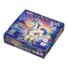 Гуаш UNICORN 16 кольорів х 20мл, в карт.коробці, KIDS Line