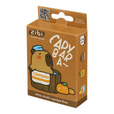 Крейда біла квадратна, CAPYBARA 12 шт., картонна коробка, KIDS Line