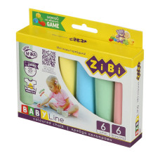 Крейда кольорова 6шт., JUMBO, картонна коробка, BABY Line
