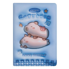 Блокнот CAPYBARA, 145 х 210 мм, 80 арк., клітинка, Soft PU обкладинка, асорті, KIDS Line