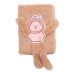Блокнот плюшевий CAPYBARA, А6, 80 арк., клітинка, асорті, KIDS Line