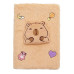 Блокнот плюшевий CAPYBARA, А5, 80 арк., клітинка, асорті, KIDS Line