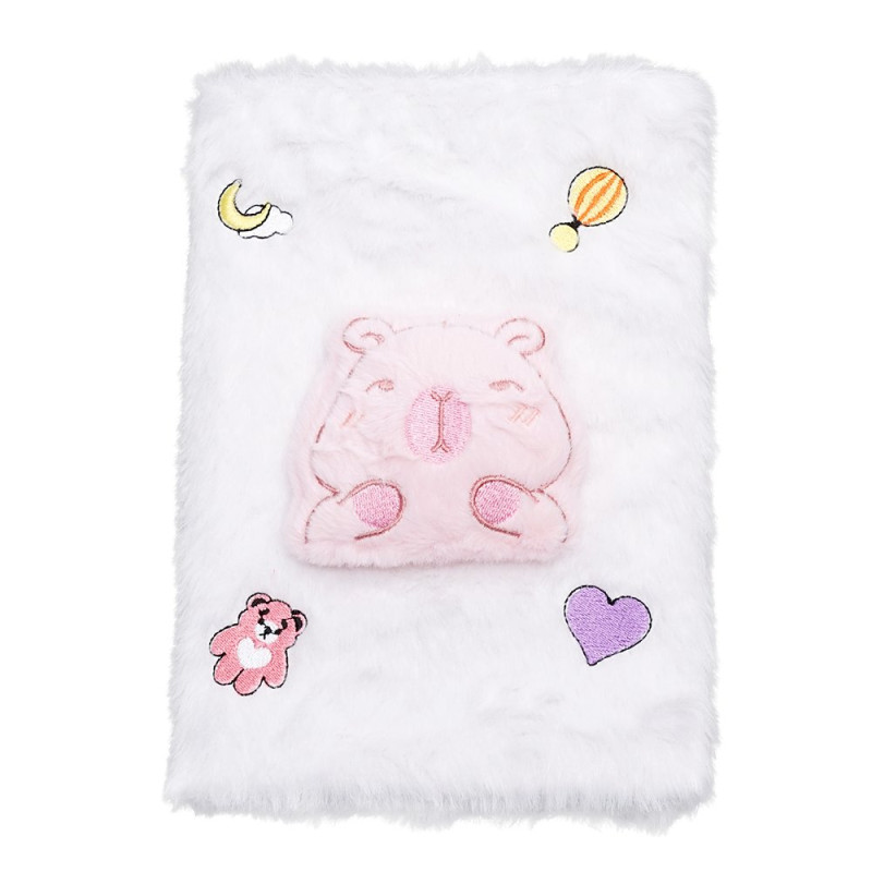 Блокнот плюшевий CAPYBARA, А5, 80 арк., клітинка, асорті, KIDS Line