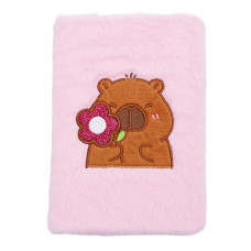 Блокнот плюшевий CAPYBARA 2, А5, 80 арк., клітинка, асорті, KIDS Line