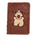 Блокнот плюшевий CAPYBARA 2, А5, 80 арк., клітинка, асорті, KIDS Line