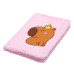 Блокнот плюшевий CAPYBARA 3, А5, 80 арк., клітинка, асорті, KIDS Line